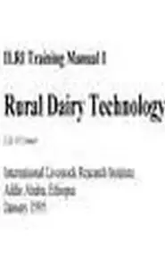 كتاب Rural Dairy Technology