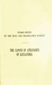 كتاب قوانين القديس اتناسيوس الرسولي THE CANONS OF ATHANASIUSOF ALEXANDRIA