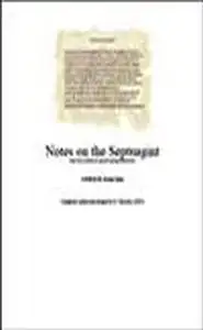 كتاب تعليقات على النسخة السبعينية للعهد القديم Notes On the Septuagint